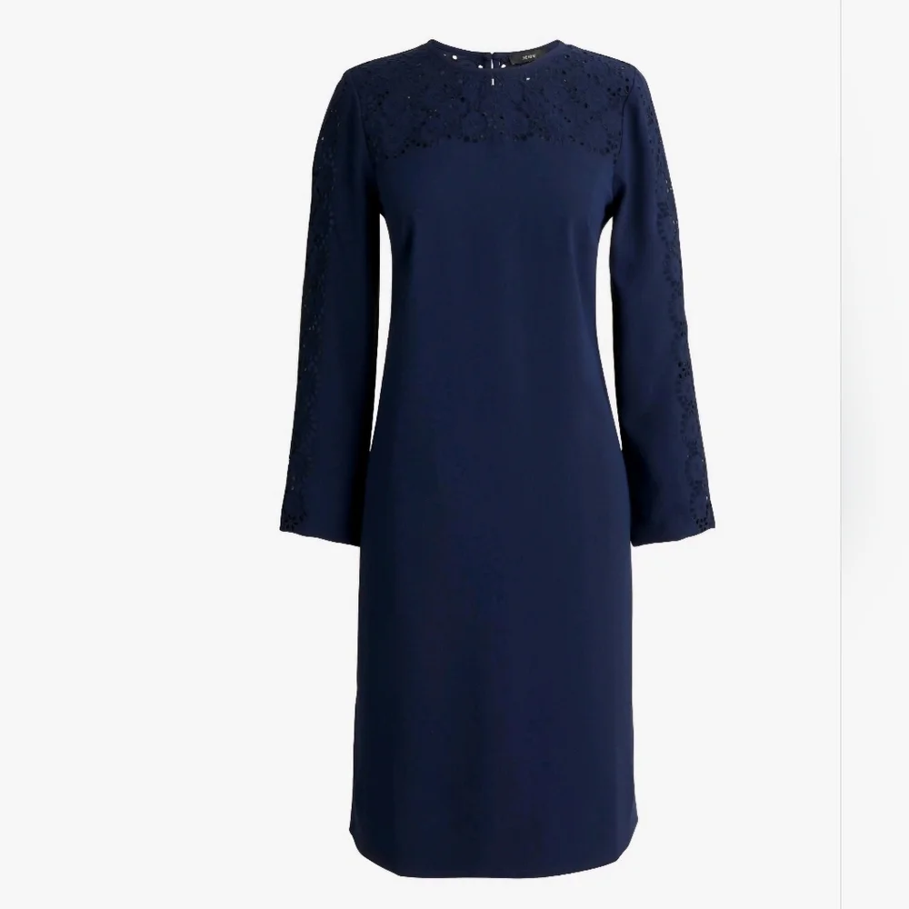J.crew Laser-Cut Eyelet Dress